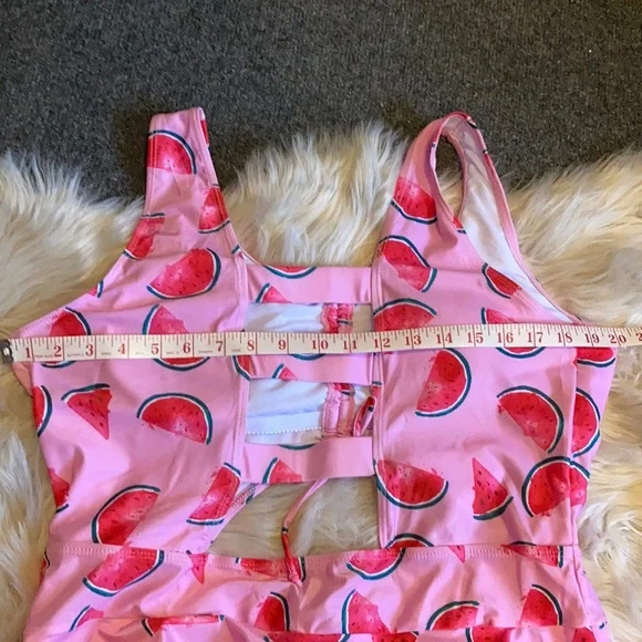 Fun Print ESPRLIA Halter Swimwear One Piece Pin up Tankini Swimwear2x 🩱🌊🌞 - Picture 6 of 8